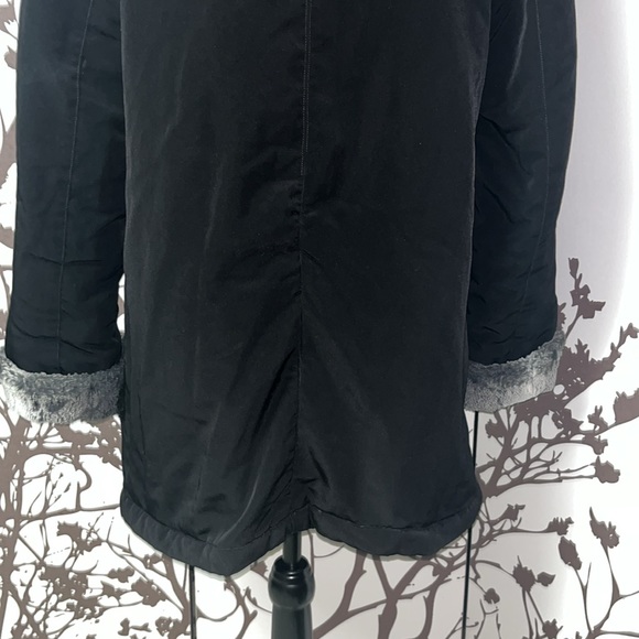 ⭐️ HOST PICK ALIA Size M Womens Black&Grey/White Faux Fur Winter Jacket/Coat $60 - Picture 8 of 14